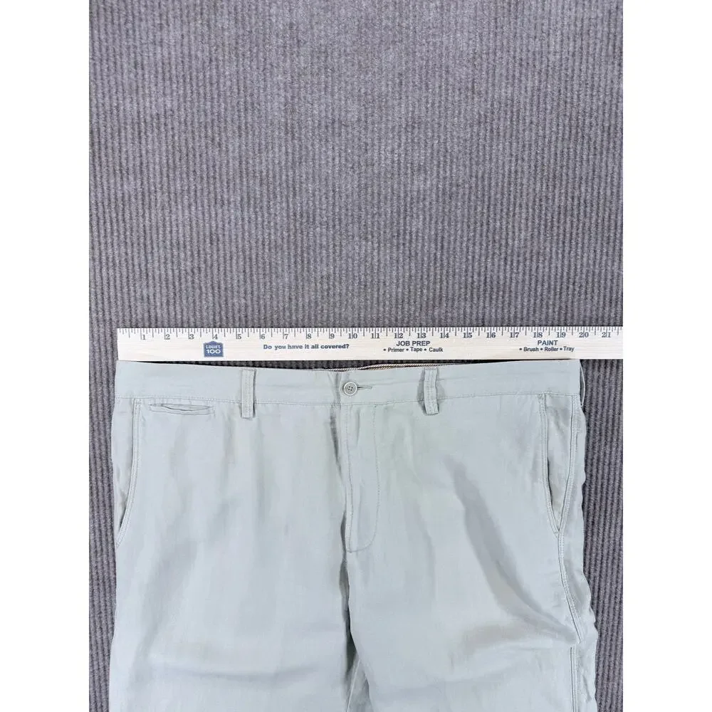 Tommy Bahama Light Gray Linen Silk Pants 38x34